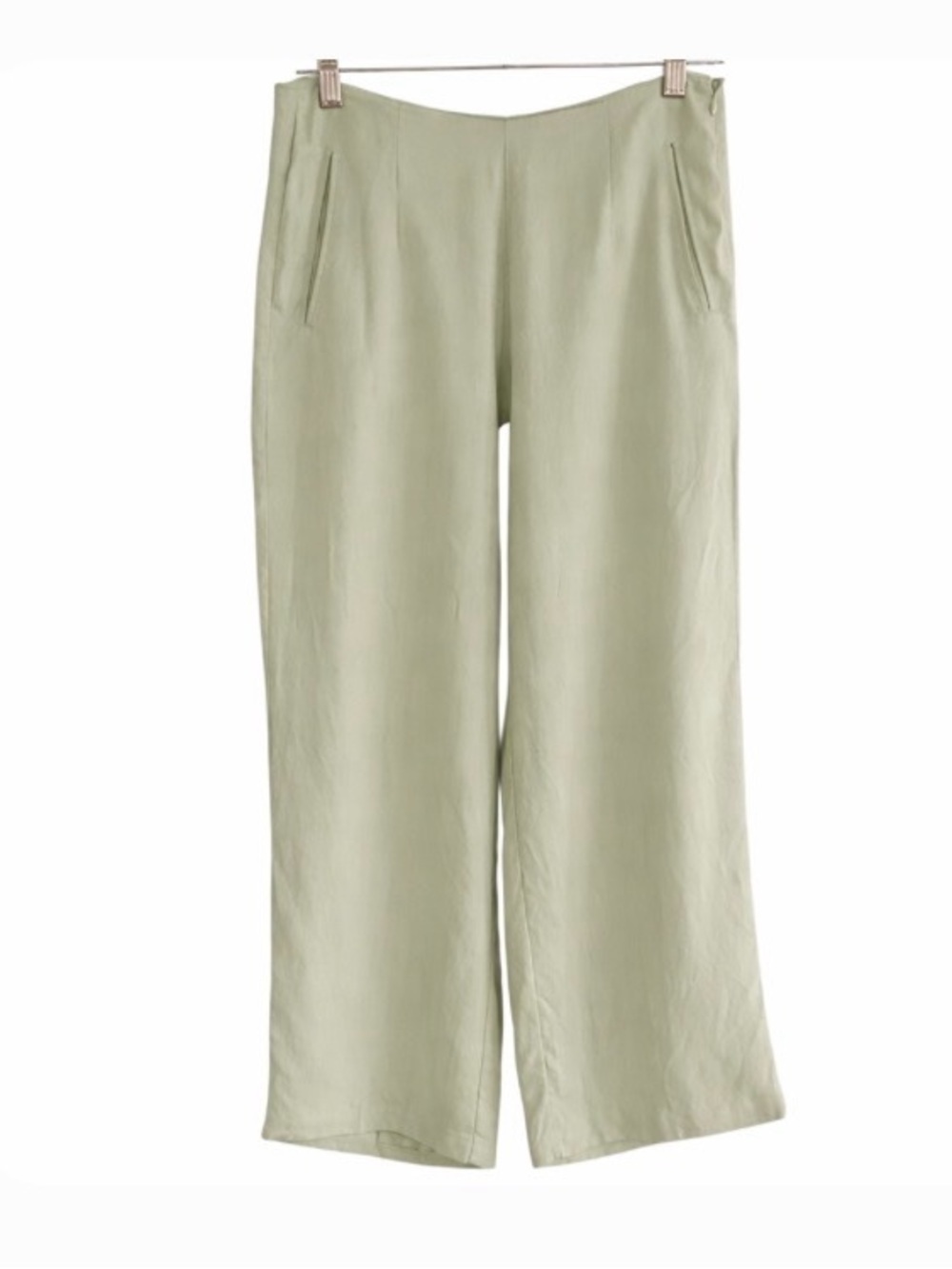 Tommy Bahama Silk Pants Sage Green High Rise Size 8
